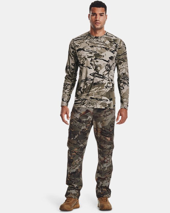 Under Armour UA ISO-Chill Brush Line Mens Forest 2.0 Camo Longsleeve Hunt Hoodie 